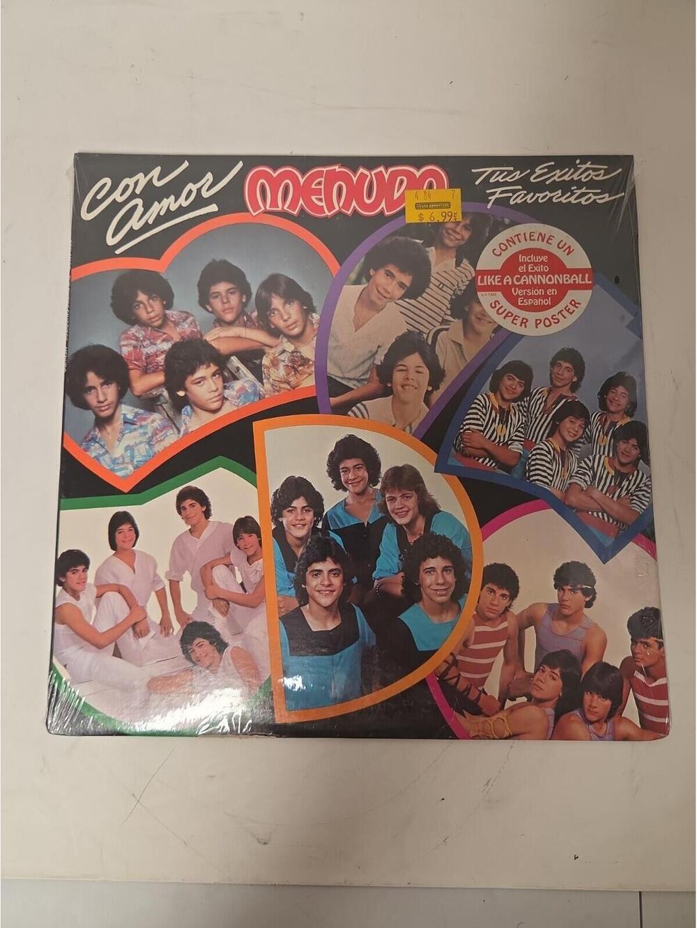 MENUDO Con Amor Tus Exitos Favoritos LP Vinyl RCA INTERNATIONAL New VG+